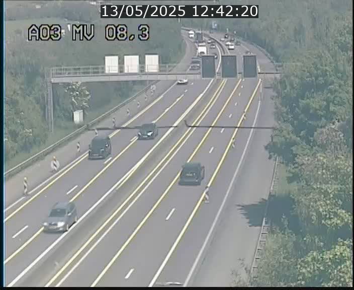 Webcam Autoroute après la Croix de Bettembourg en direction de Luxembourg sur l'A3