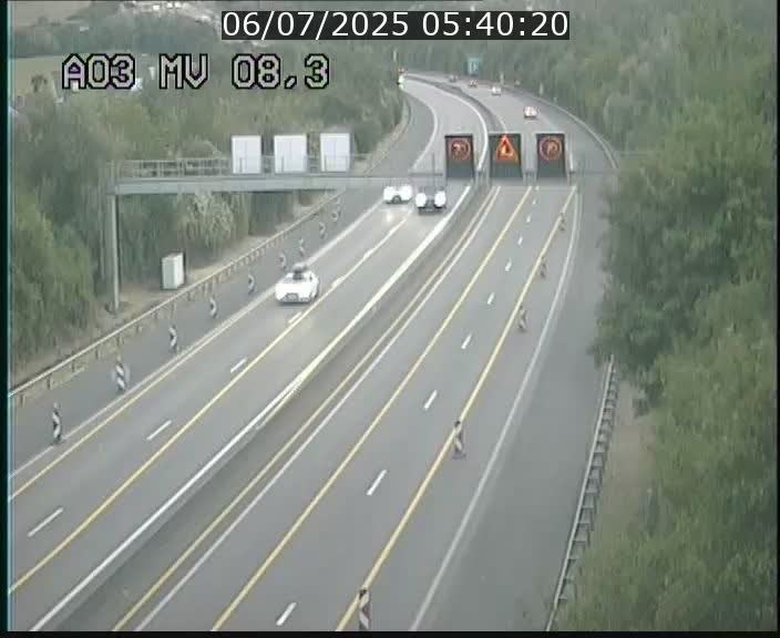 Webcam Autoroute après la Croix de Bettembourg en direction de Luxembourg sur l'A3