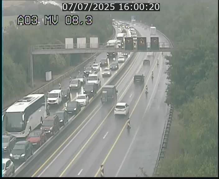 Webcam Autoroute après la Croix de Bettembourg en direction de Luxembourg sur l'A3