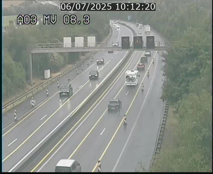 Webcam Autoroute après la Croix de Bettembourg en direction de Luxembourg sur l'A3