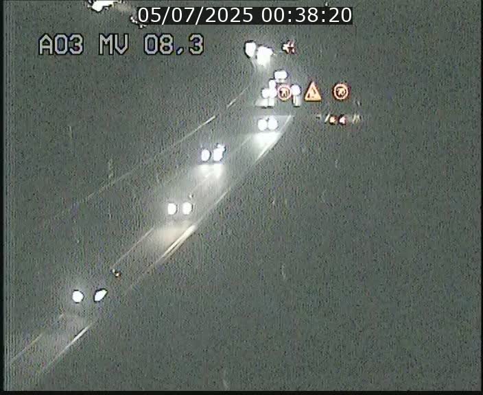 Webcam Autoroute après la Croix de Bettembourg en direction de Luxembourg sur l'A3