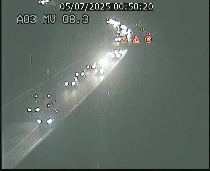 Webcam Autoroute après la Croix de Bettembourg en direction de Luxembourg sur l'A3