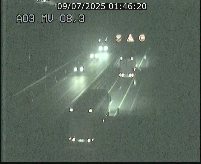 Webcam Autoroute après la Croix de Bettembourg en direction de Luxembourg sur l'A3