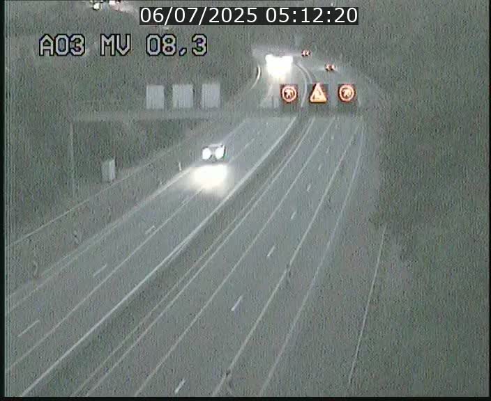 Webcam Autoroute après la Croix de Bettembourg en direction de Luxembourg sur l'A3