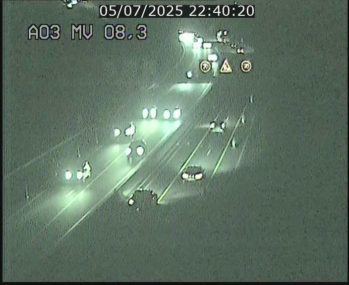 Webcam Autoroute après la Croix de Bettembourg en direction de Luxembourg sur l'A3