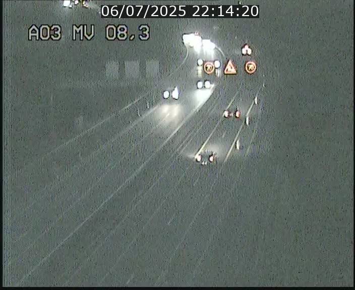 Webcam Autoroute après la Croix de Bettembourg en direction de Luxembourg sur l'A3