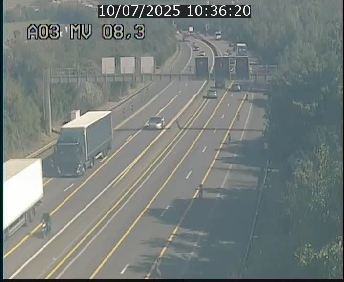 Webcam Autoroute après la Croix de Bettembourg en direction de Luxembourg sur l'A3