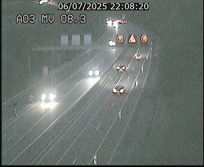 Webcam Autoroute après la Croix de Bettembourg en direction de Luxembourg sur l'A3