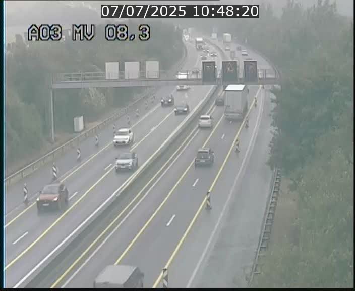 Webcam Autoroute après la Croix de Bettembourg en direction de Luxembourg sur l'A3