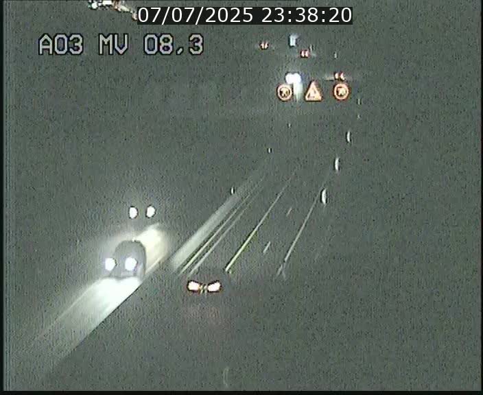 Webcam Autoroute après la Croix de Bettembourg en direction de Luxembourg sur l'A3