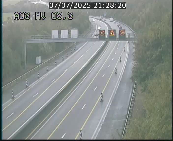 Webcam Autoroute après la Croix de Bettembourg en direction de Luxembourg sur l'A3