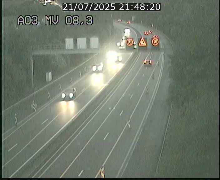 Webcam Autoroute après la Croix de Bettembourg en direction de Luxembourg sur l'A3