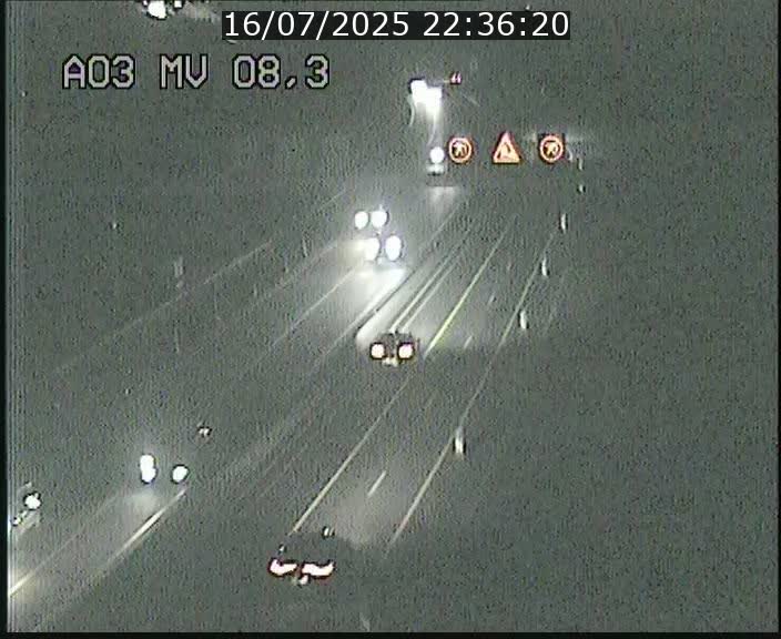 Webcam Autoroute après la Croix de Bettembourg en direction de Luxembourg sur l'A3