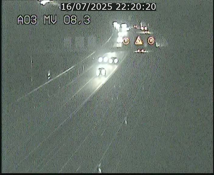 Webcam Autoroute après la Croix de Bettembourg en direction de Luxembourg sur l'A3