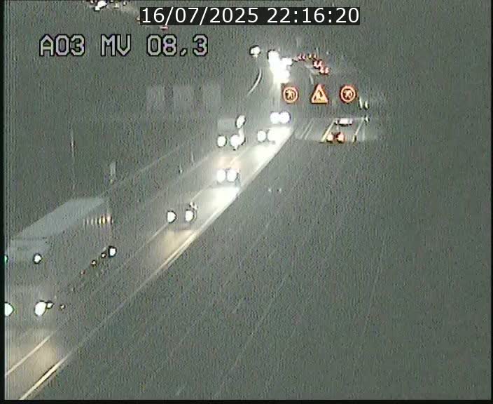 Webcam Autoroute après la Croix de Bettembourg en direction de Luxembourg sur l'A3