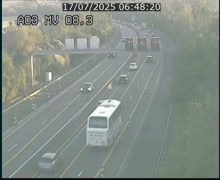 Webcam Autoroute après la Croix de Bettembourg en direction de Luxembourg sur l'A3