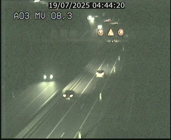 Webcam Autoroute après la Croix de Bettembourg en direction de Luxembourg sur l'A3