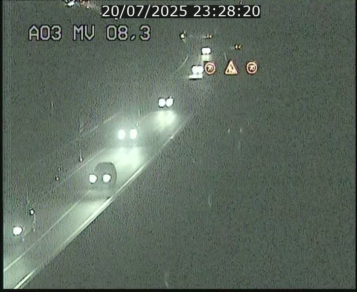 Webcam Autoroute après la Croix de Bettembourg en direction de Luxembourg sur l'A3