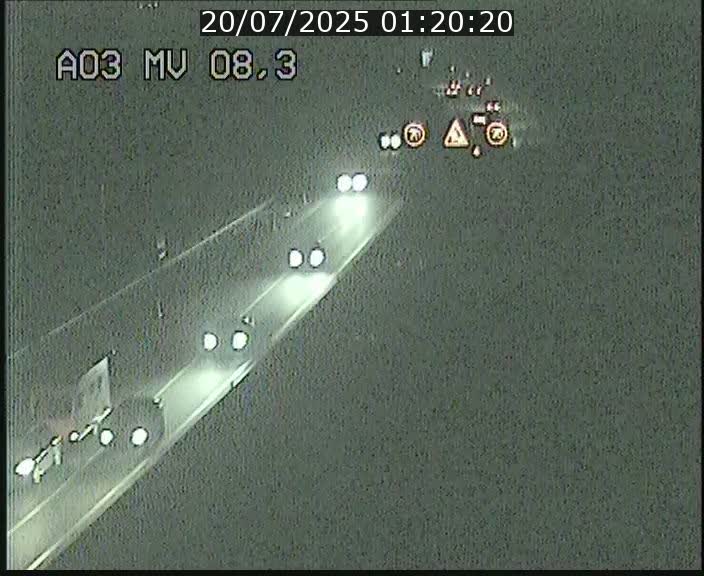Webcam Autoroute après la Croix de Bettembourg en direction de Luxembourg sur l'A3