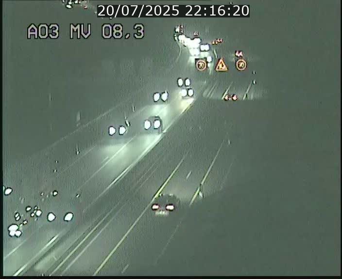 Webcam Autoroute après la Croix de Bettembourg en direction de Luxembourg sur l'A3