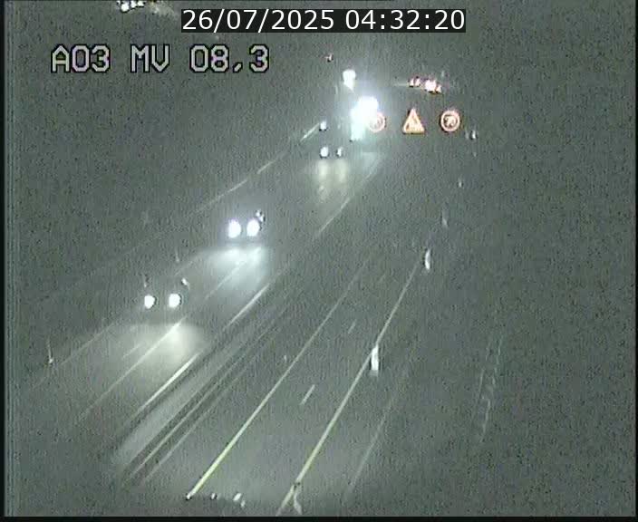 Webcam Autoroute après la Croix de Bettembourg en direction de Luxembourg sur l'A3