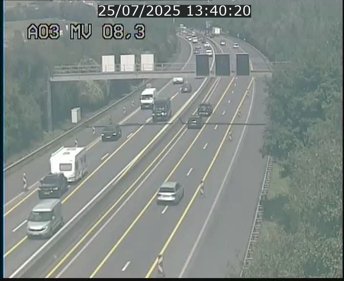 Webcam Autoroute après la Croix de Bettembourg en direction de Luxembourg sur l'A3
