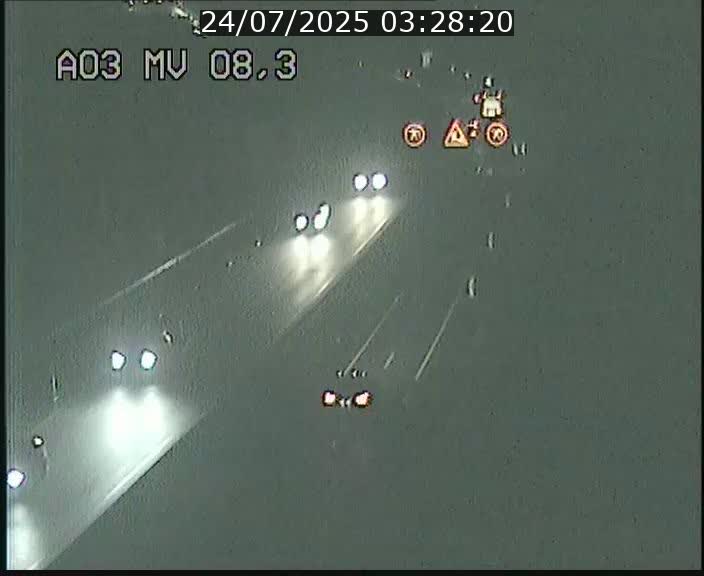Webcam Autoroute après la Croix de Bettembourg en direction de Luxembourg sur l'A3