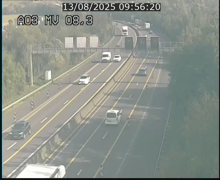 Webcam Autoroute après la Croix de Bettembourg en direction de Luxembourg sur l'A3