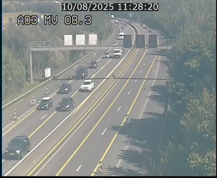 Webcam Autoroute après la Croix de Bettembourg en direction de Luxembourg sur l'A3