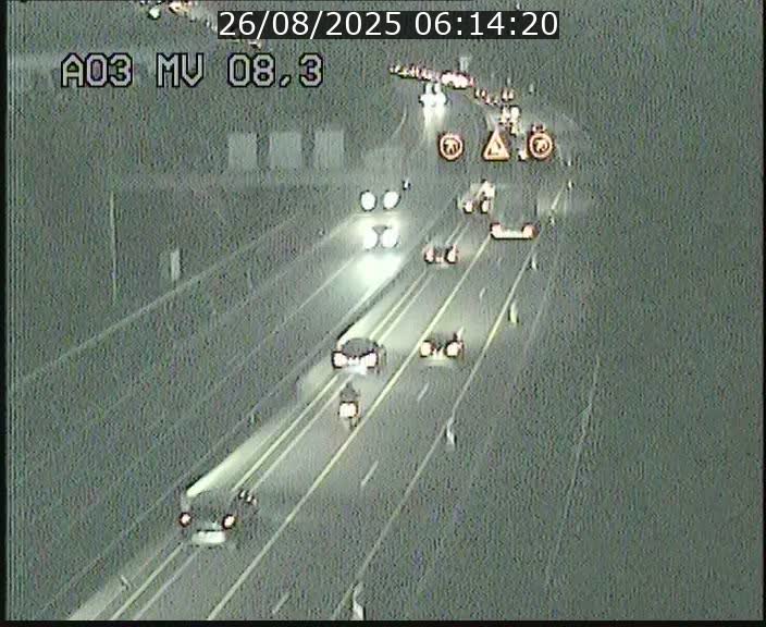 Webcam Autoroute après la Croix de Bettembourg en direction de Luxembourg sur l'A3