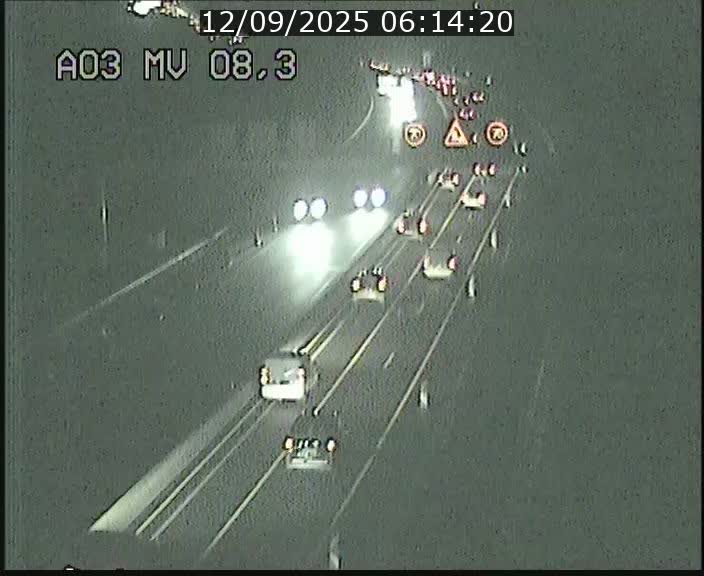 Webcam Autoroute après la Croix de Bettembourg en direction de Luxembourg sur l'A3