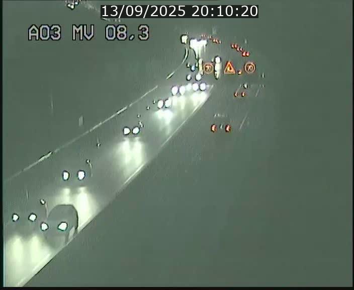 Webcam Autoroute après la Croix de Bettembourg en direction de Luxembourg sur l'A3