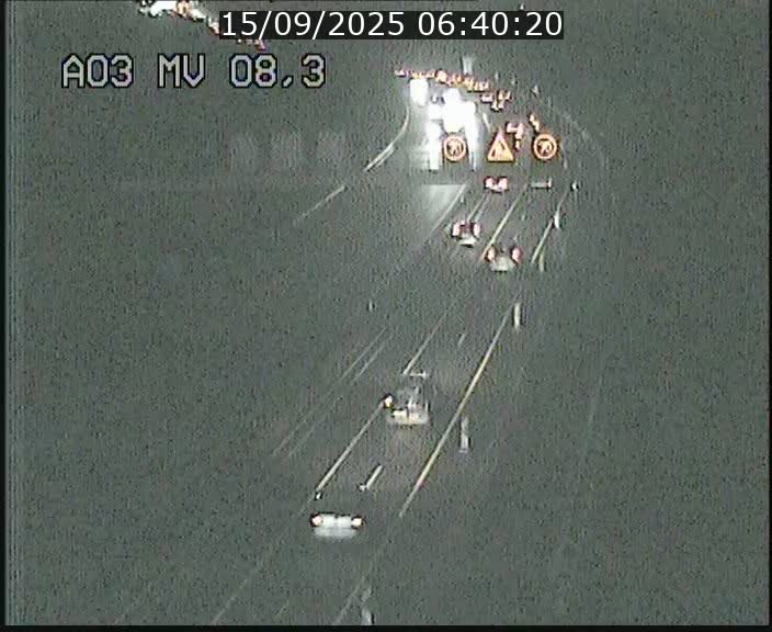 Webcam Autoroute après la Croix de Bettembourg en direction de Luxembourg sur l'A3