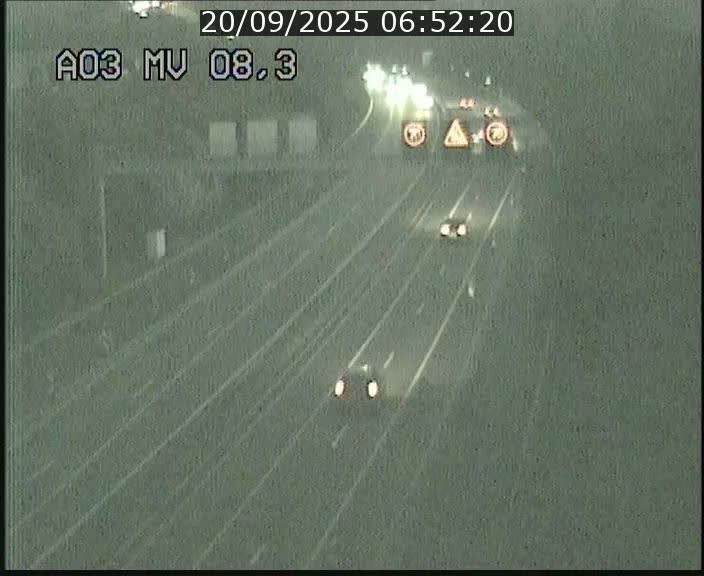 Webcam Autoroute après la Croix de Bettembourg en direction de Luxembourg sur l'A3