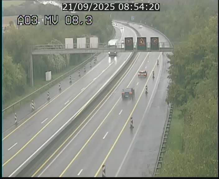 Webcam Autoroute après la Croix de Bettembourg en direction de Luxembourg sur l'A3