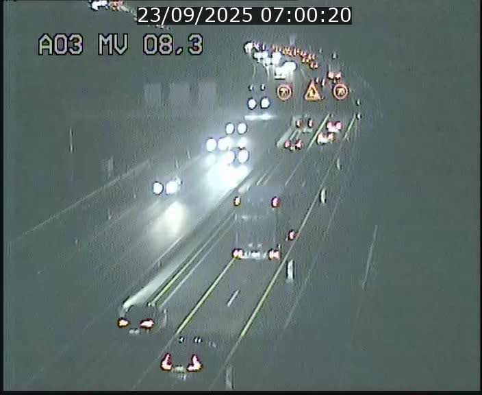 Webcam Autoroute après la Croix de Bettembourg en direction de Luxembourg sur l'A3