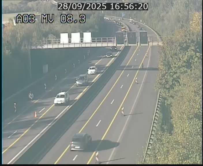 Webcam Autoroute après la Croix de Bettembourg en direction de Luxembourg sur l'A3