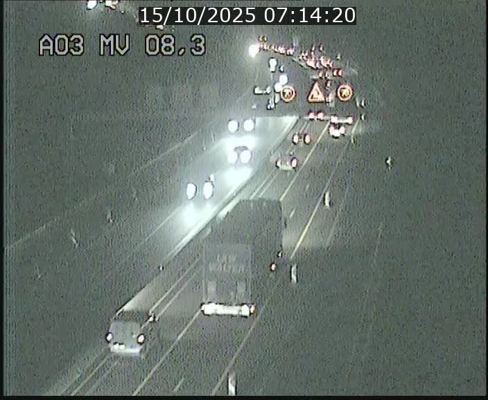 Webcam Autoroute après la Croix de Bettembourg en direction de Luxembourg sur l'A3
