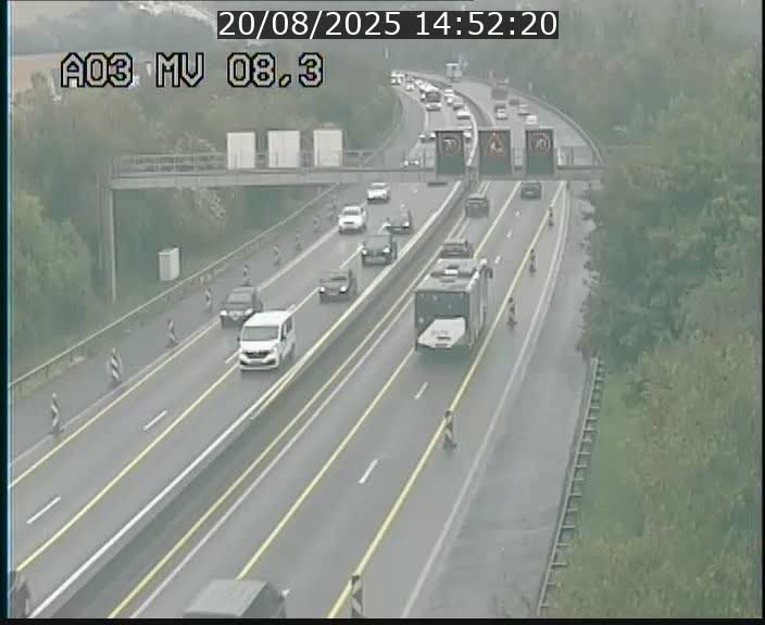 <h2>Webcam Autoroute après la Croix de Bettembourg en direction de Luxembourg sur l'A3</h2>