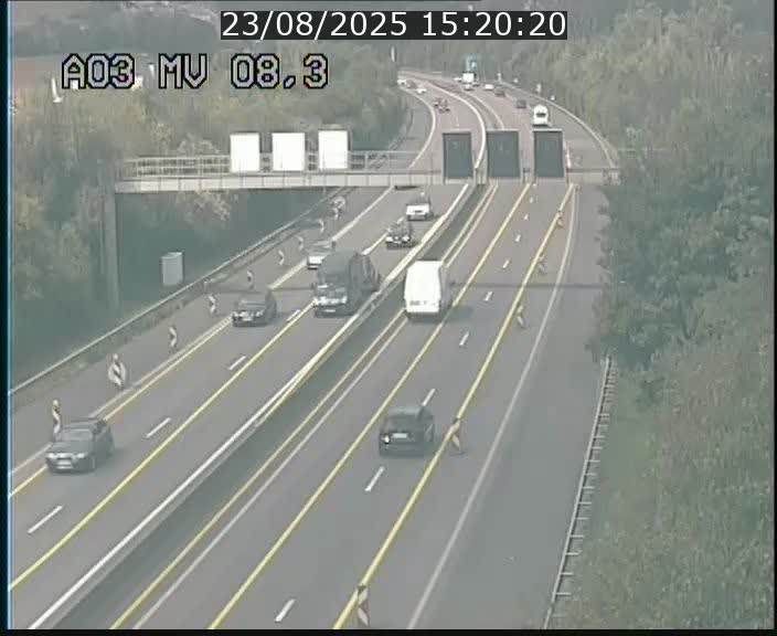 <h2>Webcam Autoroute après la Croix de Bettembourg en direction de Luxembourg sur l'A3</h2>