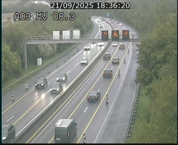 <h2>Webcam Autoroute après la Croix de Bettembourg en direction de Luxembourg sur l'A3</h2>