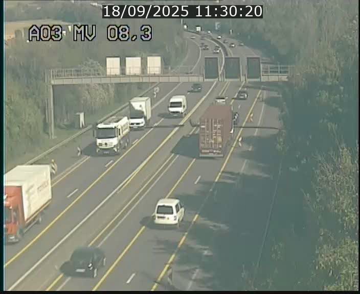 <h2>Webcam Autoroute après la Croix de Bettembourg en direction de Luxembourg sur l'A3</h2>