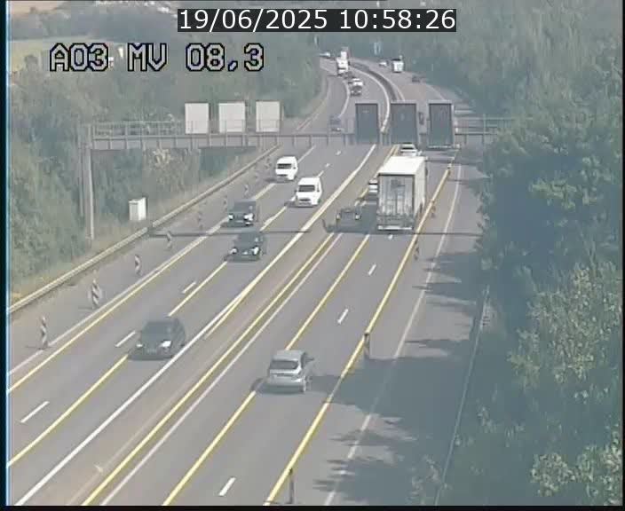 <h2>Webcam Autoroute après la Croix de Bettembourg en direction de Luxembourg sur l'A3</h2>
