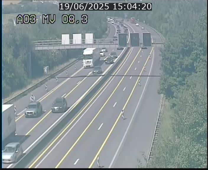 <h2>Webcam Autoroute après la Croix de Bettembourg en direction de Luxembourg sur l'A3</h2>