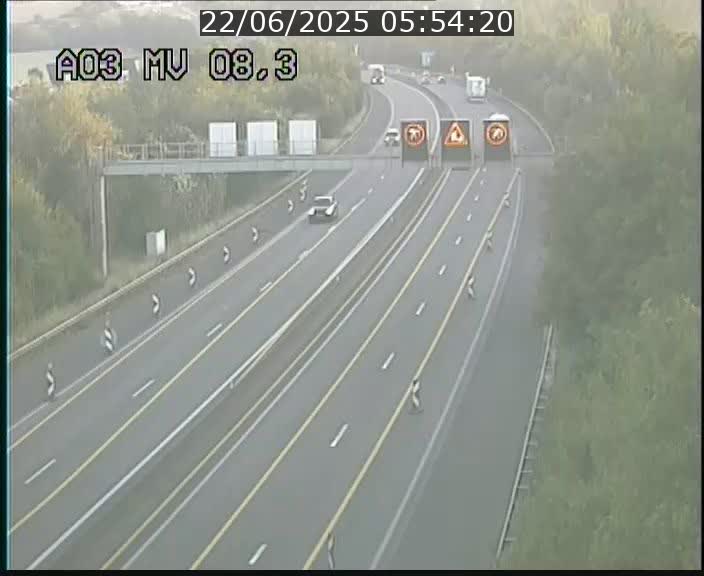 <h2>Webcam Autoroute après la Croix de Bettembourg en direction de Luxembourg sur l'A3</h2>