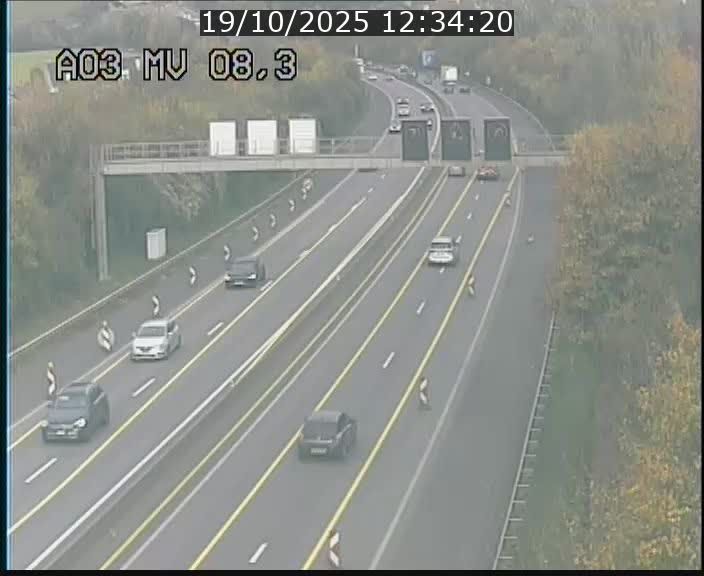 <h2>Webcam Autoroute après la Croix de Bettembourg en direction de Luxembourg sur l'A3</h2>