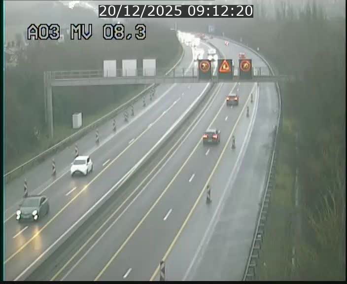 <h2>Webcam Autoroute après la Croix de Bettembourg en direction de Luxembourg sur l'A3</h2>