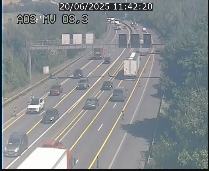 <h2>Webcam Autoroute après la Croix de Bettembourg en direction de Luxembourg sur l'A3</h2>