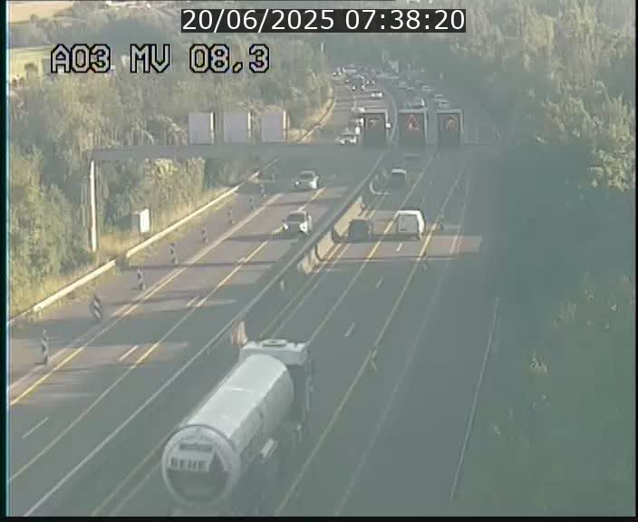 <h2>Webcam Autoroute après la Croix de Bettembourg en direction de Luxembourg sur l'A3</h2>