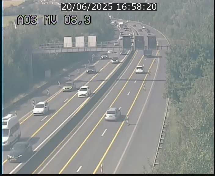 <h2>Webcam Autoroute après la Croix de Bettembourg en direction de Luxembourg sur l'A3</h2>